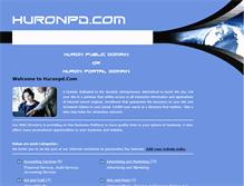 Tablet Screenshot of huronpd.com